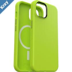 OtterBox Symmetry MagSafe Apple iPhone 14  iPhone 13 Case Lime All Yours Green  7789032 AntimicrobialDROP 3X Military StandardRaised Edges