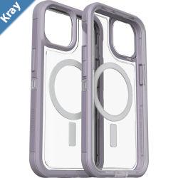 OtterBox Defender XT Clear MagSafe Apple iPhone 14  iPhone 13 Case Lavender SkyPurple  7790063 DROP 5X Military Standard MultiLayer