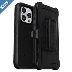 OtterBox Defender Apple iPhone 14 Pro Case Black  7788379 DROP 4X Military Standard MultiLayer Included Holster Raised Edges Rugged