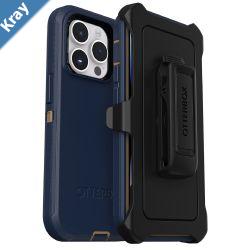 OtterBox Defender Apple iPhone 14 Pro Case Blue Suede Shoes  7788384 DROP 4X Military Standard MultiLayerIncluded HolsterRaised EdgesRugged