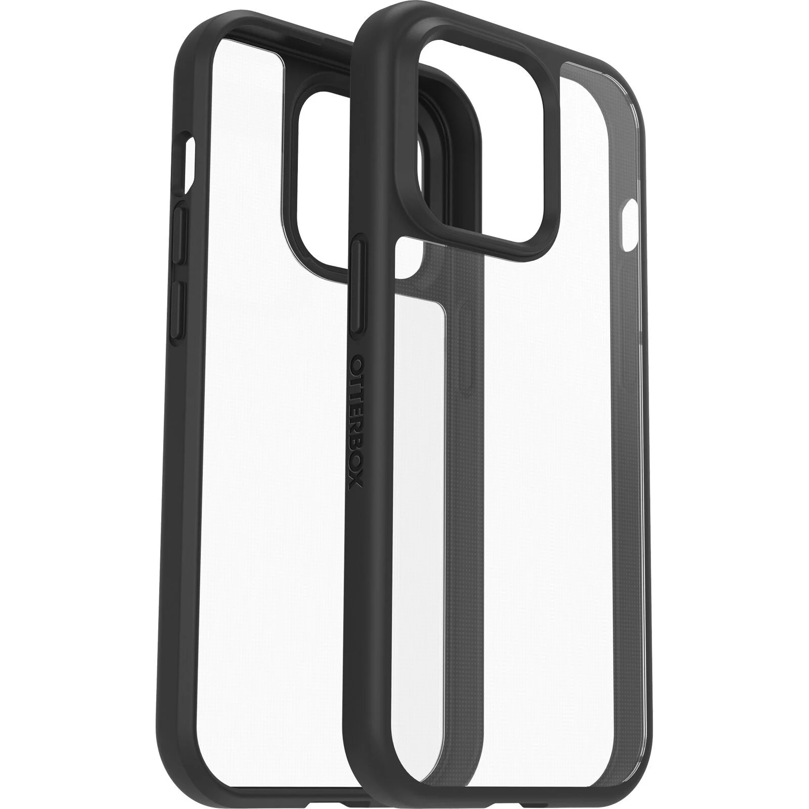 OtterBox React Apple iPhone 14 Pro Case Black Crystal ClearBlack 7788890AntimicrobialDROP Military StandardRaised EdgesHard CaseSoft Grip