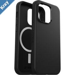 OtterBox Symmetry MagSafe Apple iPhone 14 Pro Case Black  7789038 Antimicrobial DROP 3X Military Standard Raised Edges UltraSleek