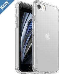 OtterBox React Apple iPhone SE 3rd  2nd Gen and iPhone 87 Case Clear  7765078 Antimicrobial DROP Military Standard Raised Edges Hard