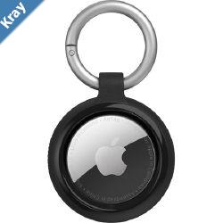 OtterBox Apple AirTag Sleek Case  Black 7786958 Guards against bumps and dings Attaches with a durable carabiner Sleek design Synthetic