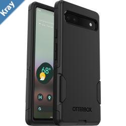 OtterBox Commuter Google Pixel 6a 5G 6.1 Case Black  7788019 Antimicrobial DROP 3X Military Standard DualLayer Raised Edges Port Covers