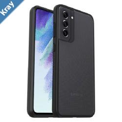 OtterBox React Samsung Galaxy S21 FE 5G 6.4 Case Black Crystal ClearBlack  7783981 Antimicrobial DROP Military Standard 7 Years Warranty