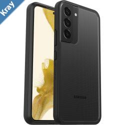 OtterBox React Samsung Galaxy S22 5G 6.1 Case Black Crystal ClearBlack  7786608AntimicrobialDROP Military StandardRaised EdgesHard Case