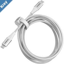 OtterBox USBC to USBC Fast Charge Premium Pro Cable 2M  White 7880889 60W30K BendSamsung GalaxyApple iPhoneiPadMacBookGoogleOPPONokia