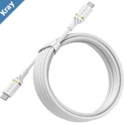OtterBox USBC to USBC 2.0 PD Fast Charge Cable 3M  White 78526743 AMPS 60WSamsung GalaxyApple iPhoneiPadMacBookGoogleOPPONokia