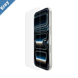 Belkin ScreenForce UltraGlass 2 Apple iPhone 17 Pro 6.3 Screen Protector  Clear OVA193fq Drop Protection 2.2M Durable 2 Years Warranty