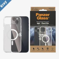 PanzerGlass Apple iPhone 14 Plus HardCase MagSafe Compatible  Clear0411 3 x Military Grade Standard MagSafe Compatible Scratch Resistant 2YR