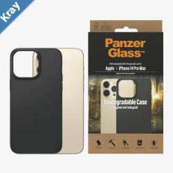 PanzerGlass Apple iPhone 14 Pro Max Biodegradable Case  Black 0420 Military Grade Standard Wireless charging compatible Scratch Resistant 2YR