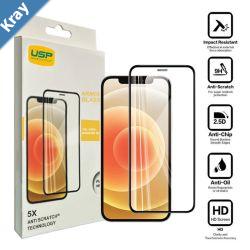 USP Apple iPhone 12 Pro Max Armor Glass Full Cover Screen Protector  5X Anti Scratch Technology Perfectly Fit Curves