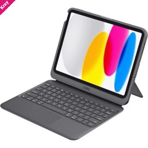 Belkin Connect Rugged USB-C Keyboard Folio with Display Hub for iPad 10.9'(10th Gen) / 11'(A16) - Black(TBA008bg), Water-Resistance, 2 Years Warranty