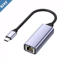 USP USBC To RJ45 Network Card 2.5G 2500Mbps USB Gigabit Ethernet Adapter Durabiliity Premium Feel Reliable and Efficient