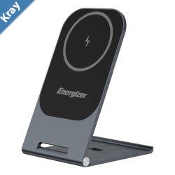 Energizer Foldable Wireless Charging Pad  BlackWCP102 Lightweight High Quality Portable Ultra Thin Fast Charging Compatible with MagSafe