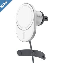 Belkin BoostCharge Pro Magnetic Qi2 Wireless Car Charger  USBC to USBC Cable 1.2M  White WIC008btGRV2 20W Apple iPhone 2 Years Warranty