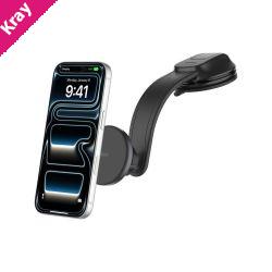 Belkin BoostCharge Magnetic Wireless Car Charging Dash Mount With Qi2 Black - (WIC011fqBK), Soft-Touch, USB-C  to USB-C, 2 Years Warranty