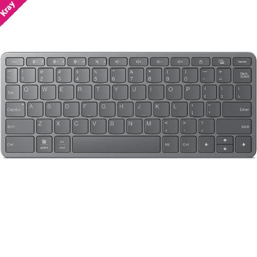 Lenovo Multi-Device Wireless Keyboard - (ZG38C05811), Connect upto 3 devices, Convenient & Comfort typing, Flexible connectivity, 1 Year Warranty