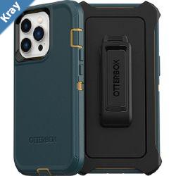 OtterBox Defender Apple iPhone 13 Pro Case Hunter Green  7783425 DROP 4X Military Standard MultiLayer Included Holster Raised Edges Rugged