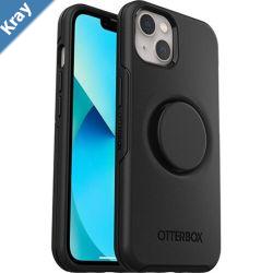 OtterBox Otter  Pop Symmetry Apple iPhone 13 Case Black  7785380 Antimicrobial DROP 3X Military Standard Swappable PopGrip Raised Edges