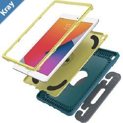 OtterBox EasyGrab Apple iPad 10.2 9th8th7th Gen Case Galaxy Runner Blue BlueGreen  7781187 Antimicrobial Rugged Protection