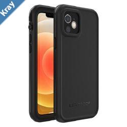 LifeProof FRE Apple iPhone 12 Case Black  7782137 WaterProof 2M DropProof DirtProof SnowProof 360 ProtectionBuiltIn ScreenCover