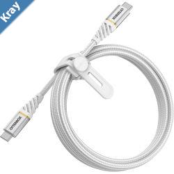 OtterBox USBC to USBC 2.0 Fast Charge Premium Cable 2M  White785268160W10K BendSamsung GalaxyApple iPhoneiPadMacBookGoogleOPPONokia
