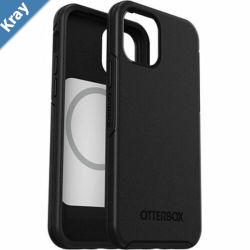 OtterBox Symmetry MagSafe Apple iPhone 12  iPhone 12 Pro Case Black  7780138 Antimicrobial DROP 3X Military StandardRaised EdgesUltraSleek