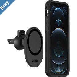 OtterBox Car Vent Mount for MagSafe Black  7880445 Adjustable Mount Strong Magnetic Alignment Holds Phone Securely 2 Years Warranty