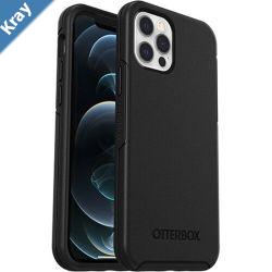 OtterBox Symmetry Apple iPhone 12  iPhone 12 Pro Case Black  7765414 DROP 3X Military Standard Raised Edges UltraSleek7 Years Warranty