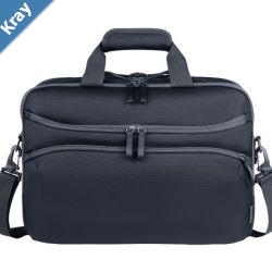 HP Travel Plus 1520 Liter 14 Laptop Bag Doublecoil zipper Trolley passthrough Padded back panel 180degree opening 3 compartments Hanger tag Blue