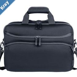 HP Travel Plus 22 Liter 16 Laptop Bag made with at least 60 postconsumer recycled materials and with Doublecoil zipper closing system