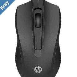 HP Wired Desktop 100 Mouse 1200dpi 3 Buttons Wired USBA Connector Precise Red Optical Sensor 1.2M Cable Length Black 1YR WTY