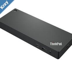 LENOVO ThinkPad Thunderbolt 4 Workstation Docking 230W Power Delivery Supports 1x 8K30  4x 4K60 Displays HDMI 2xDP 4xUSBA USBC GbE 3.5mm Combo 300W