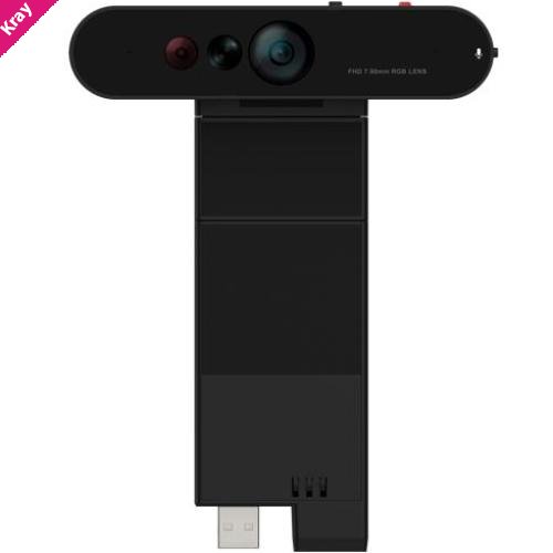 LENOVO ThinkVision MC60 Monitor Webcam 1080p IR & RGB dual webcam Microsoft Teams certified 65/78/90 °wide range FOV Smart Traffic Light Microphone