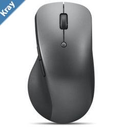 Lenovo Professional Bluetooth Rechargeable Mouse  4000 DPI Onthefly 3 Programmable Buttons Comfortable Ergonomic Optical Sensor Bluetooth 5.1