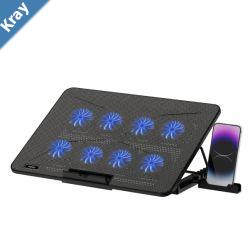 Rapoo Laptop Cooling Pad CF300 8 HighEfficiency Cooling Fans  7 Adjustable Angles MultiFunctional  Versatile