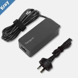 Targus 65W USBC Charger Power Delivery Charge USBC Laptop Tablet Mobile Phone Builtin Power Supply Protection 1.8M Cable 2yrs wty