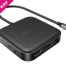 Targus HyperDrive USB4 Mobile Dock USB-C 100W PD Passthrough 8K@30Hz 4K@60Hz 1xDP1.4 1xHDMI2.1  2xUSB-A 1xUSB-C 1xUSB4 Black 2Y WTY