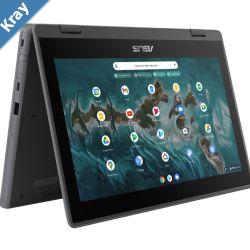 ASUS Chromebook Flip CR1 11.6 Touch Rugged Intel Celeron N4500 4GB 32GB Chrome OS Dual Camera Pen Stylus WiFi6 1YR Student 2 in 1 Convertible Laptop