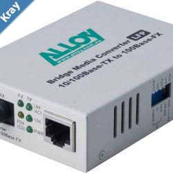 Alloy FCR200STR  10100BaseTX to 100BaseFX Multimode Fibre STR Converter with LFP via FEF or FM. 2Km