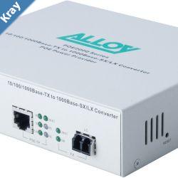 Alloy POE2000LC.10 101001000BaseT PoE RJ45 to 1000BaseLX SingleMode LC. Wavelength 1310nm. Max. range 10Km EOL
