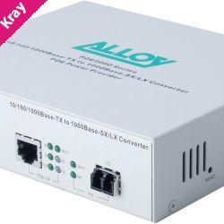 Alloy POE2000LC.10 10/100/1000Base-T PoE RJ-45 to 1000Base-LX SingleMode (LC). Wavelength: 1310nm. Max. range 10Km (EOL)