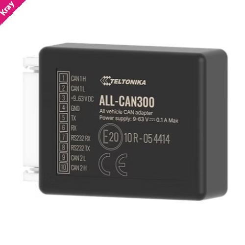 Teltonika Telematics CAN adapter for reading CAN bus data from any vehicle and any kind of transport