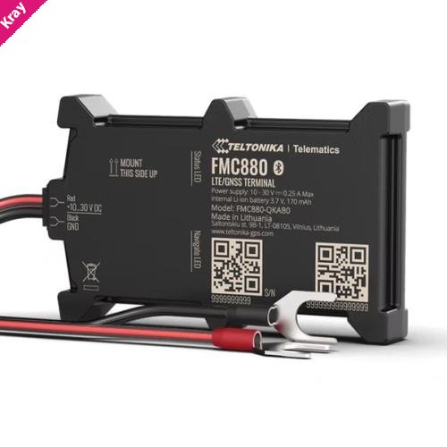 Teltonika FMC880 Water-Resistant high GNSS Precision Battery-Mounted 4G LTE Cat 1 Tracker