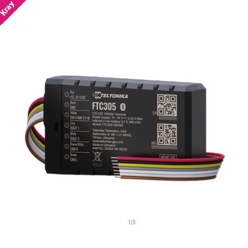 Teltonika Compact 4G LTE Cat 1 e-mobility tracker with CAN data reading and flexible installation options