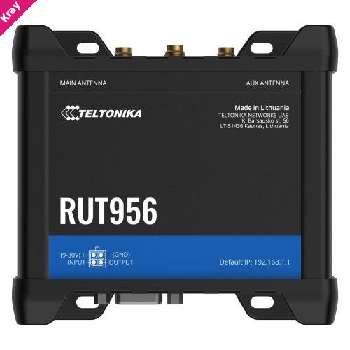 Teltonika RUT956 Global Version Industrial Cellular Router, PSU included