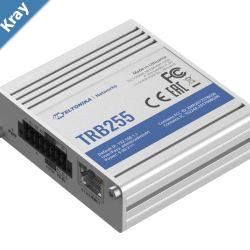 Teltonika TRB255  Industrial Gateway equipped with a number of InputOutput Serial Ethernet ports and LPWAN modem
