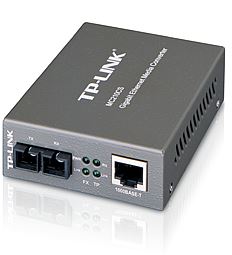 TPLink MC210CS 1000Mbps RJ45 to 1000Mbps singlemode SC fiber Converter Fullduplex up to 15Km switching power adapter chassis TLMC1400 rackmou